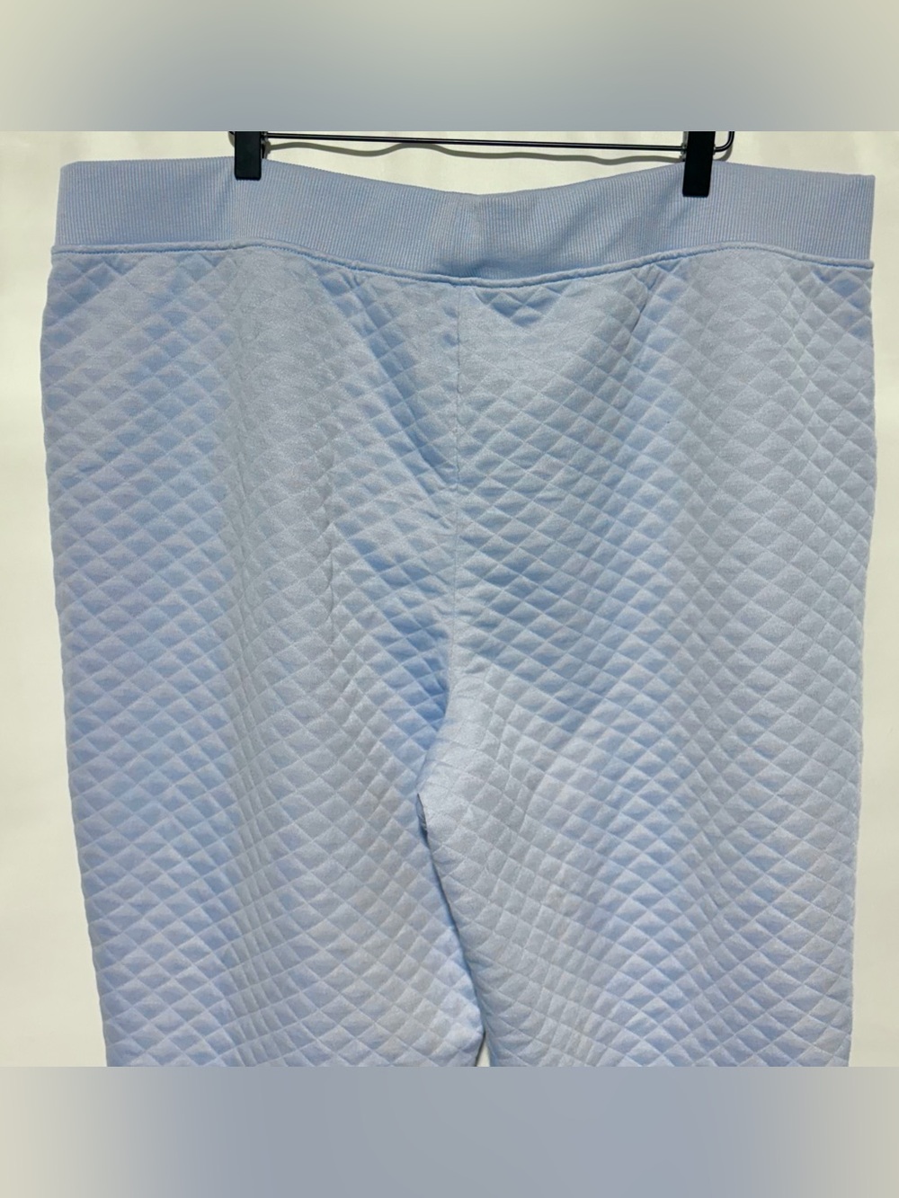 Lands End Quilted Lounge Pants Pull-On Jogger Sweatpants Light Blue Size XXL - Picture 9 of 14